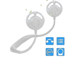 Ventilador Portátil Usb Silencioso, De Pescoço Sem Hélices, Dobrável Em 2 Partes