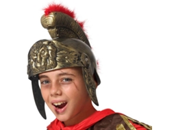Capacete Romano Infantil Dourado