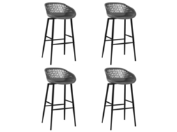 Bar Chair, Bar Chairs Vidaxl Cinzeto Plástico (n/a)