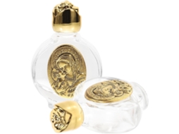 Garrafas Vidro Decorativas Relevo Dourado 2 Peças Portáteis Reutilizáveis Frascos Elegantes Benta Essencial GOKOCO