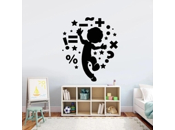 Símbolos Matemáticos, Sala De Aula, Câmara Infantil, Portas E Janelas, Garçons Dançantes De Desenho Animado, Adesivos Murais Em Vinil Para Crianças