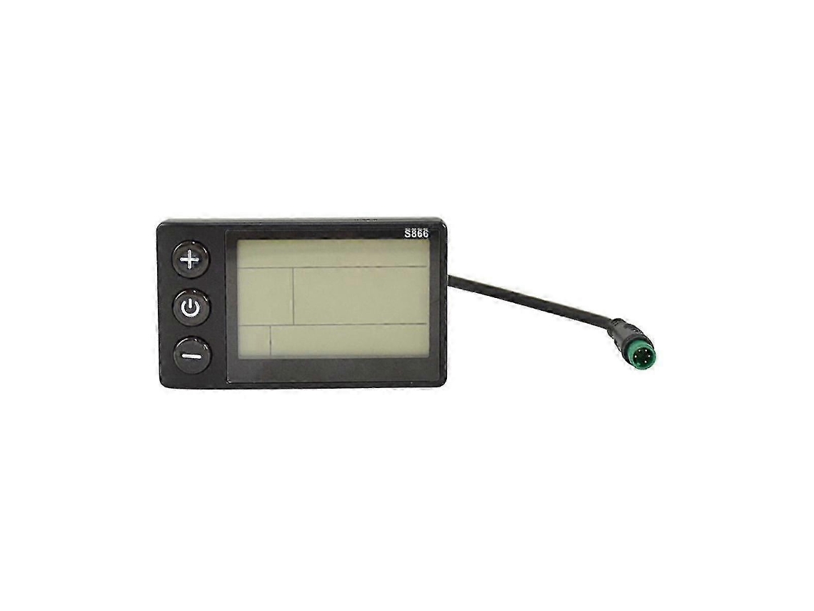 Display Lcd Resistente À Água Para Bicicletas Elétricas, Material Abs, Compatível Com 24v 36v 48v