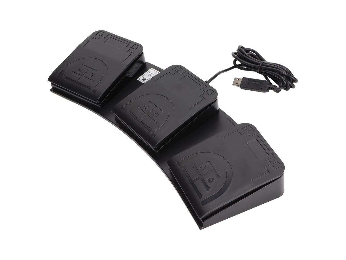 Pedal De Pé Usb Com 3 Teclas Para Jogos No Pc