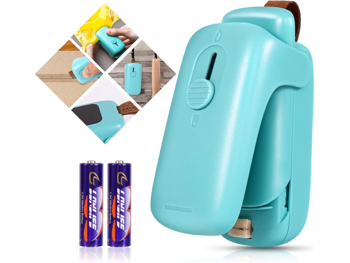 Mini Seladora De Sacos, Seladora A Vácuo Portátil 2 Em 1 Com Cortador., Para Selagem E Conservação De Alimentos, 1 V