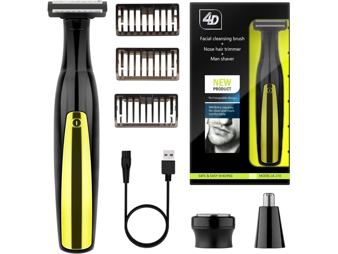 MDUG Men's Beard Dresser Recarregável À Prova D'água Profissional com Lâmina de Malha