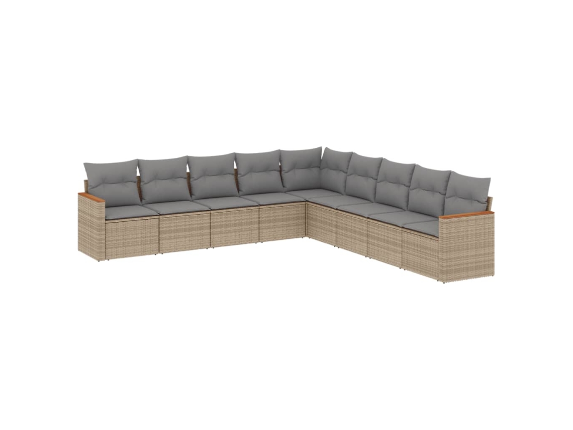 Garden Sofa Set, Garden Sofa Sets Vidaxl Bege Rattan / Vime (n/a)