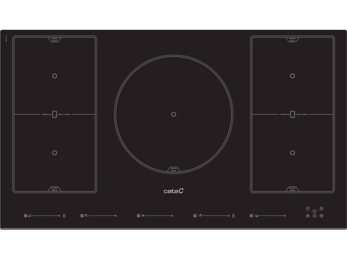Placa de Indução CATA INSB9012BK (Elétrica - 62 cm - Preto)