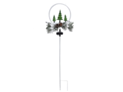 2pcs Lâmpadas de Natal Solar com Pinhas Decorativas IP65 Jardim