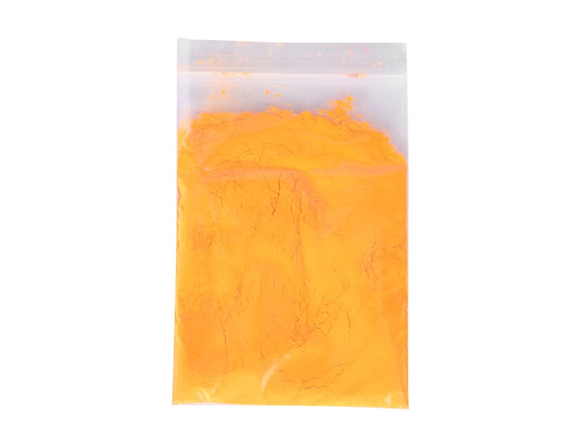 Polvo Fluorescente Para Uñas Halloween 100g Naranja Herramienta De Manicuría Diy Arte De Uñas