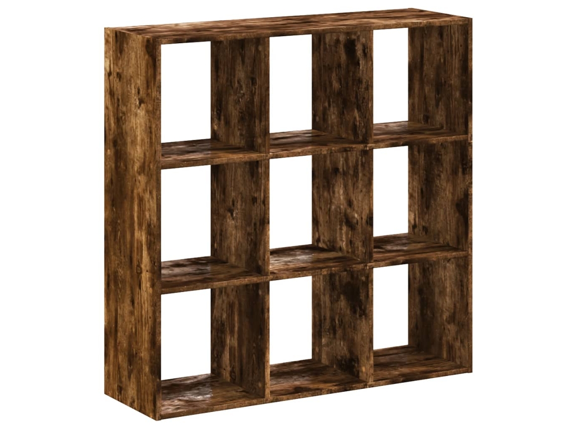 Bookcase, Bookcases Vidaxl Marrom Madeira Processada (102 X 32 X 102 Cm)