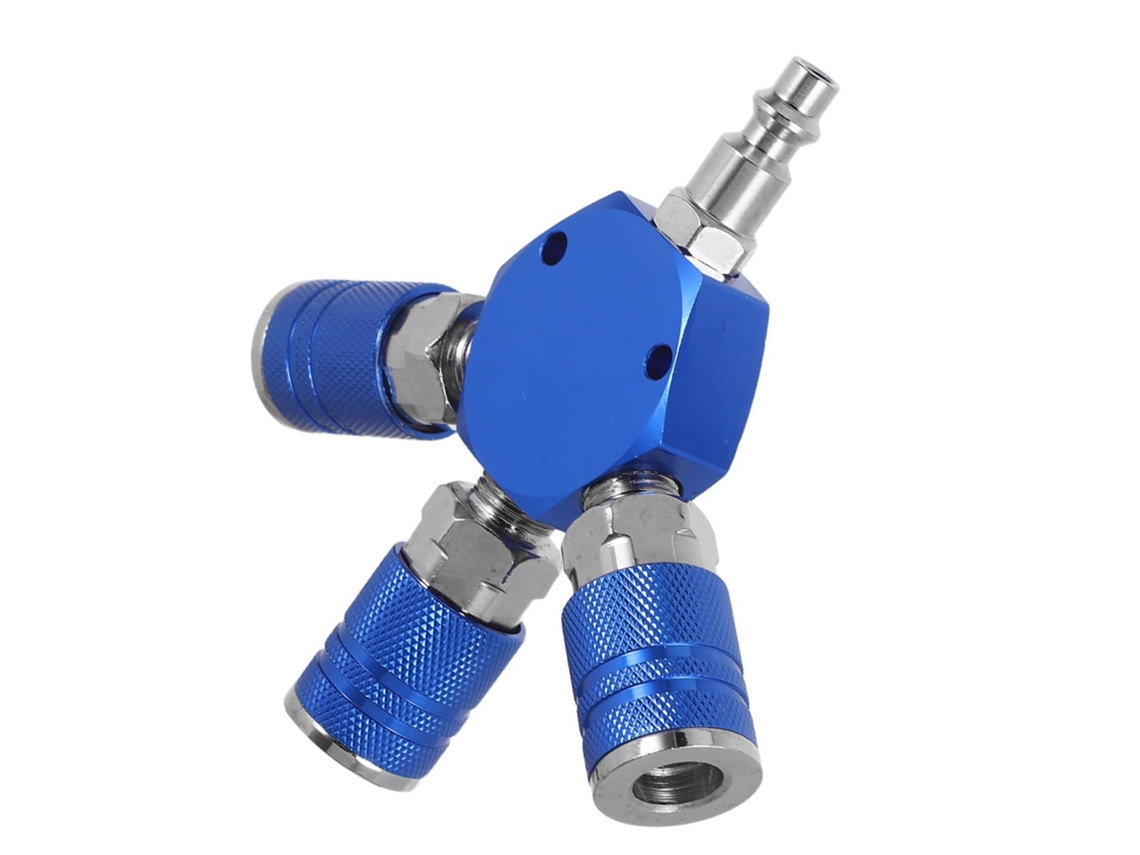 Conexão de acoplamento pneumático de 3 vias para compressor AR de 1/4 de polegada