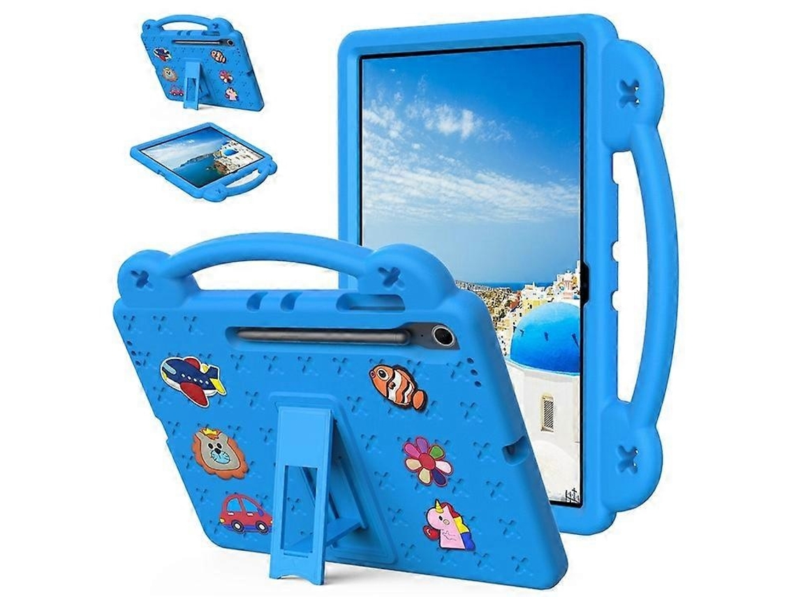 Capa Infantil Eva Com Suporte E Alça Para Samsung Galaxy Tab S10 Fe+ Elysve