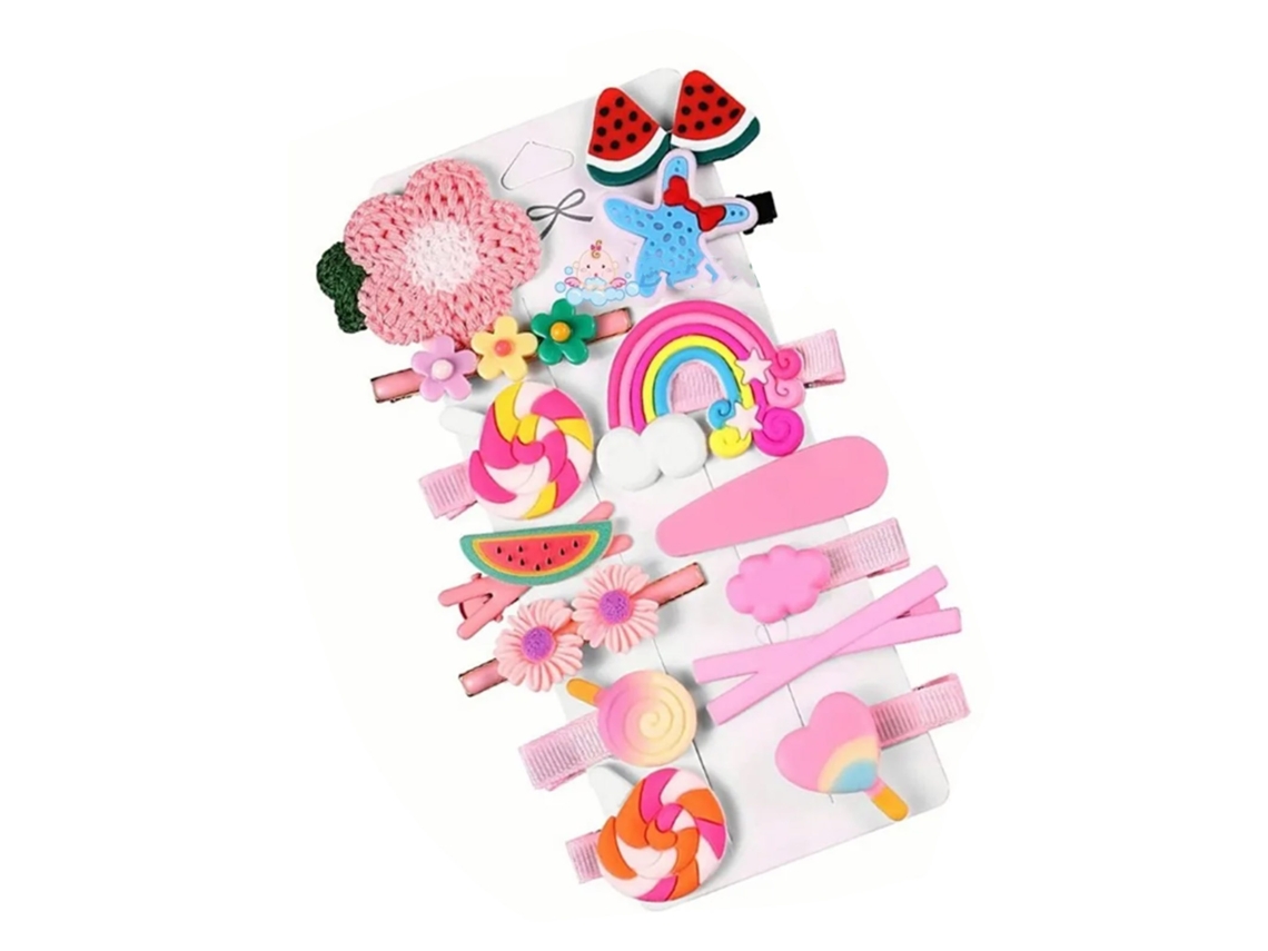 14pcs Pinzas De Pelo Para Mujer Y Niña Barrettes Coloridas Accesorios De Pelo Estilo Bonito Para Niños