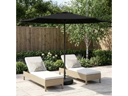 Vidaxl Parasol De Jardim Com Base 300 X 300 Cm Poliéster Retangular