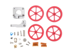 Kit Acessórios Extruder Cinza Metal Com Parafuso Mão Vermelho Parafuso Porca Mola Para Impressora 3d Ender