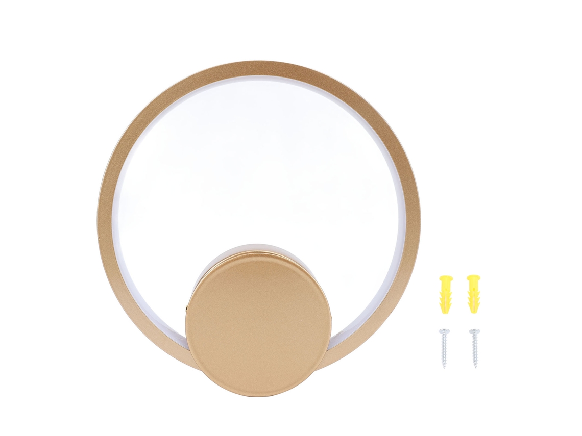 Lâmpada de parede LED circular, moderna, suave, para quarto, corredor e escada