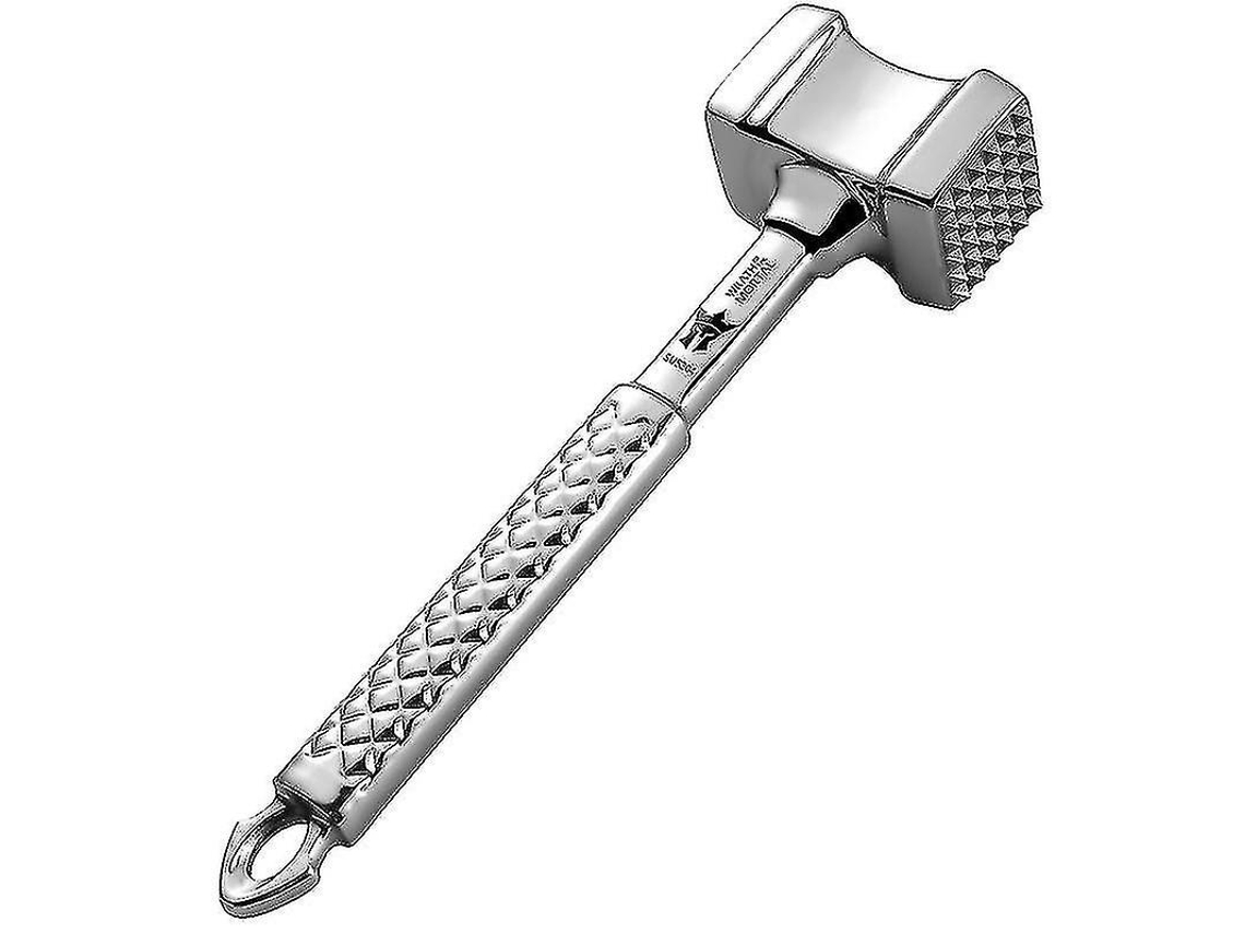 Mortero de Carne Profesional de Acero Inoxidable 304, Martillo de Doble Cara Con Mango Antideslizante para Res, Filete Y Pollo