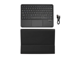 2026zentro-capa Teclado Tablet Couro Bluetooth Anti-risco Touchpad Para Galaxy Tab S6 Lite 10.4 Polegadas Sm P613 P619 P610 P615 Preto