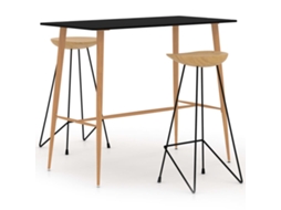 Bar Set, Bar Sets Vidaxl Preto Metal