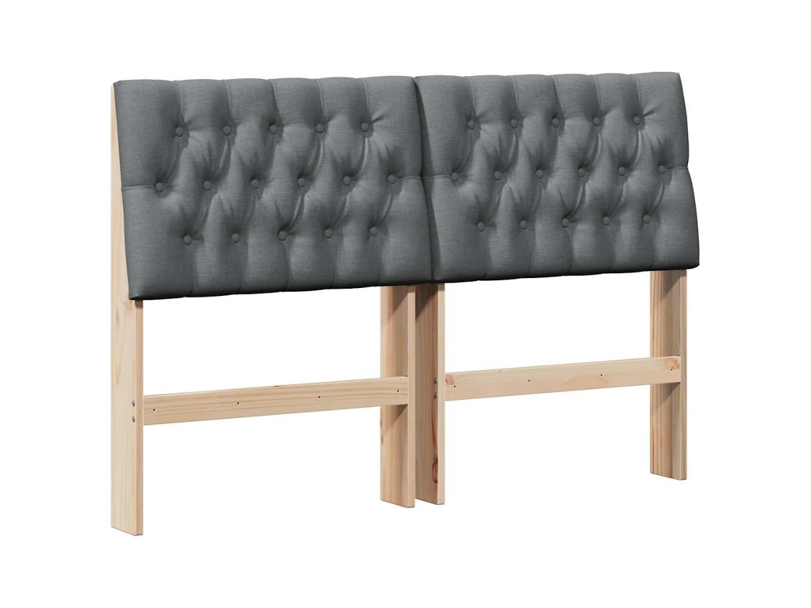 Cabeceira Estofada Cinza Escuro 140 Cm MAISON EXCLUSIVE