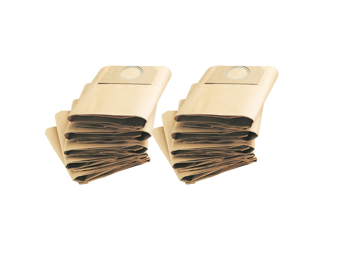 5/10 unidades de saco de pó para Karcher WD3 A2201 WD3200.WD3300. Aspirador de pó WD3500 6.959-130.0 Peças de acessórios para sacos de papel de filtro