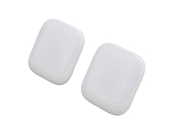 Aetheria 2pcs Luz Noturna Led com Sensor Automático 2700k Branco Suave Plugue Eu 220 240v para Stairs Cozinhas Banheiros