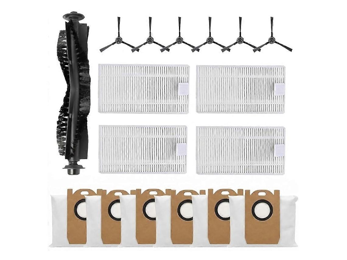 Para O Robô Aspirador Ihome Autovac Nova S1 Pro / Para Ihrvs1pro-3blk: 1 Escova Principal, 6 Escovas Laterais, 4 Filtros Hepa, 6 Sacos De Pó.