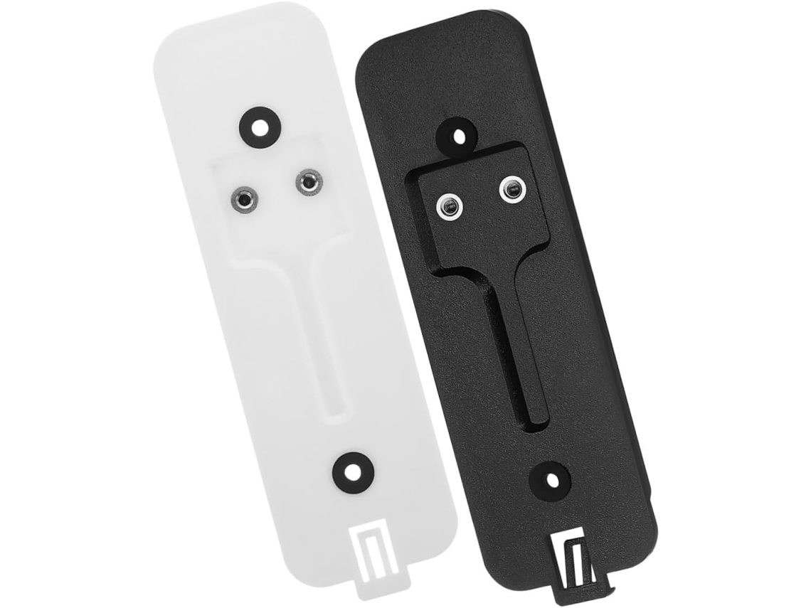 Suporte de parede Toddmomy Campainha com base de cama, 2 peças brancas, placa traseira de substituição