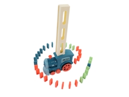 Juguete De Blocos De Trem Elétrico Educativo Divertido E Interessante De Construção Automática Para Crianças Azul