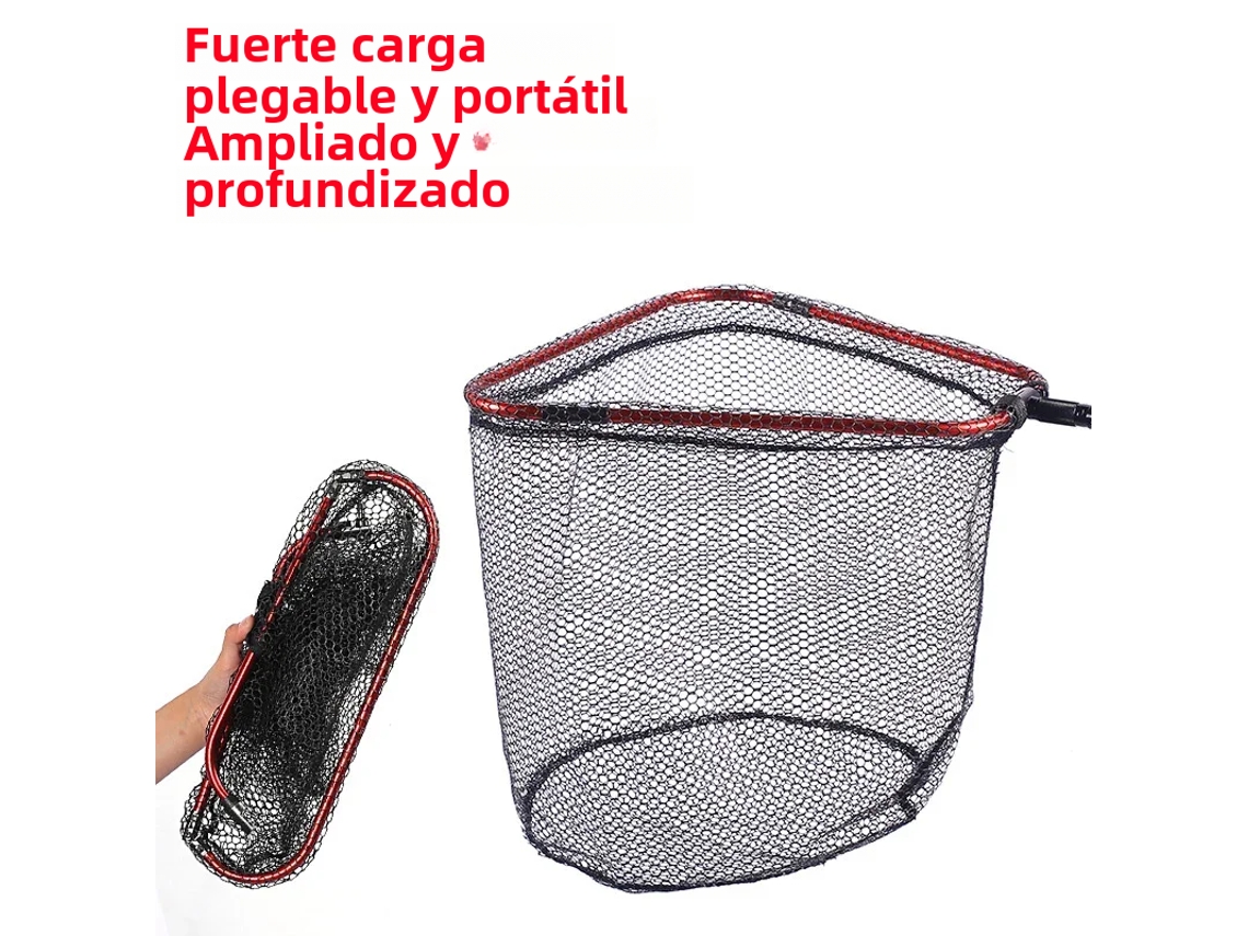 Rede de Pesca Dobrável em Liga de Alumínio, 38x40cm MDUG