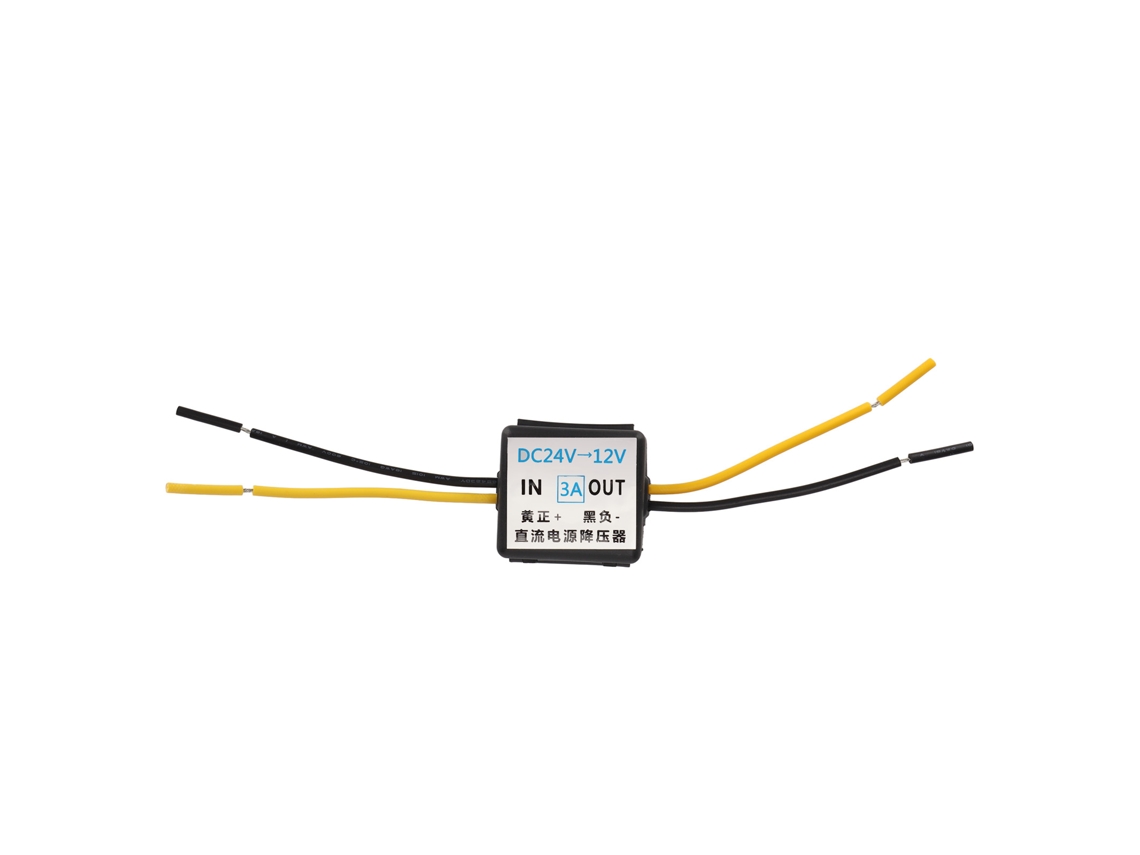 Mali inversor de Energia para Carro Dc 24v para Dc 12v 3a 36w Abs Resistente com Proteções para Gps Lcd Veículos