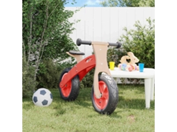 Vidaxl Bicicleta De Equilíbrio P/ Crianças C/ Pneus De Ar Vermelho