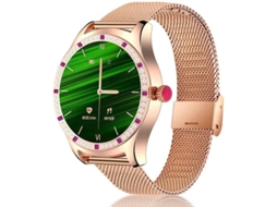 Smartwatch Feminino Bluetooth Falando Fitness Tracker Chamada Recebida Lembrete 10 Modos Esportivos Hr Sono Monitoramento Yizhood (ouro)