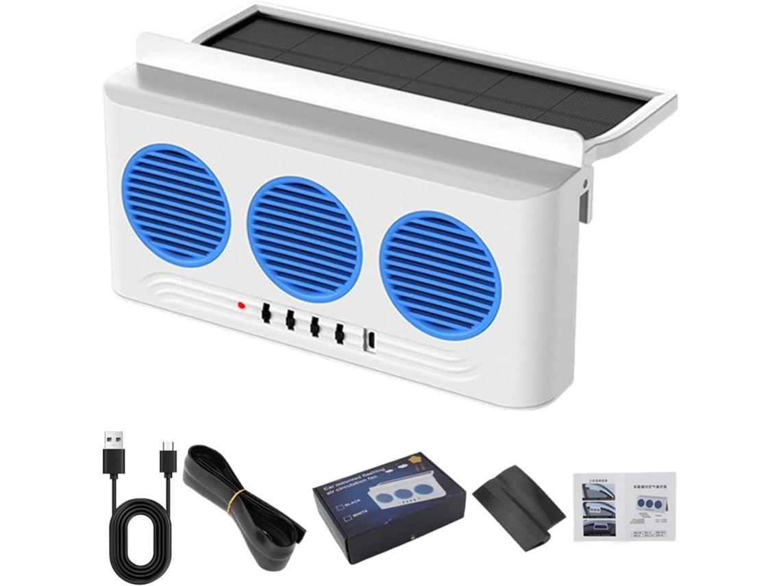 Ventilador Solar Para Carro, Extrator De Ar, Radiador De Janela, Caminhão, Suv
