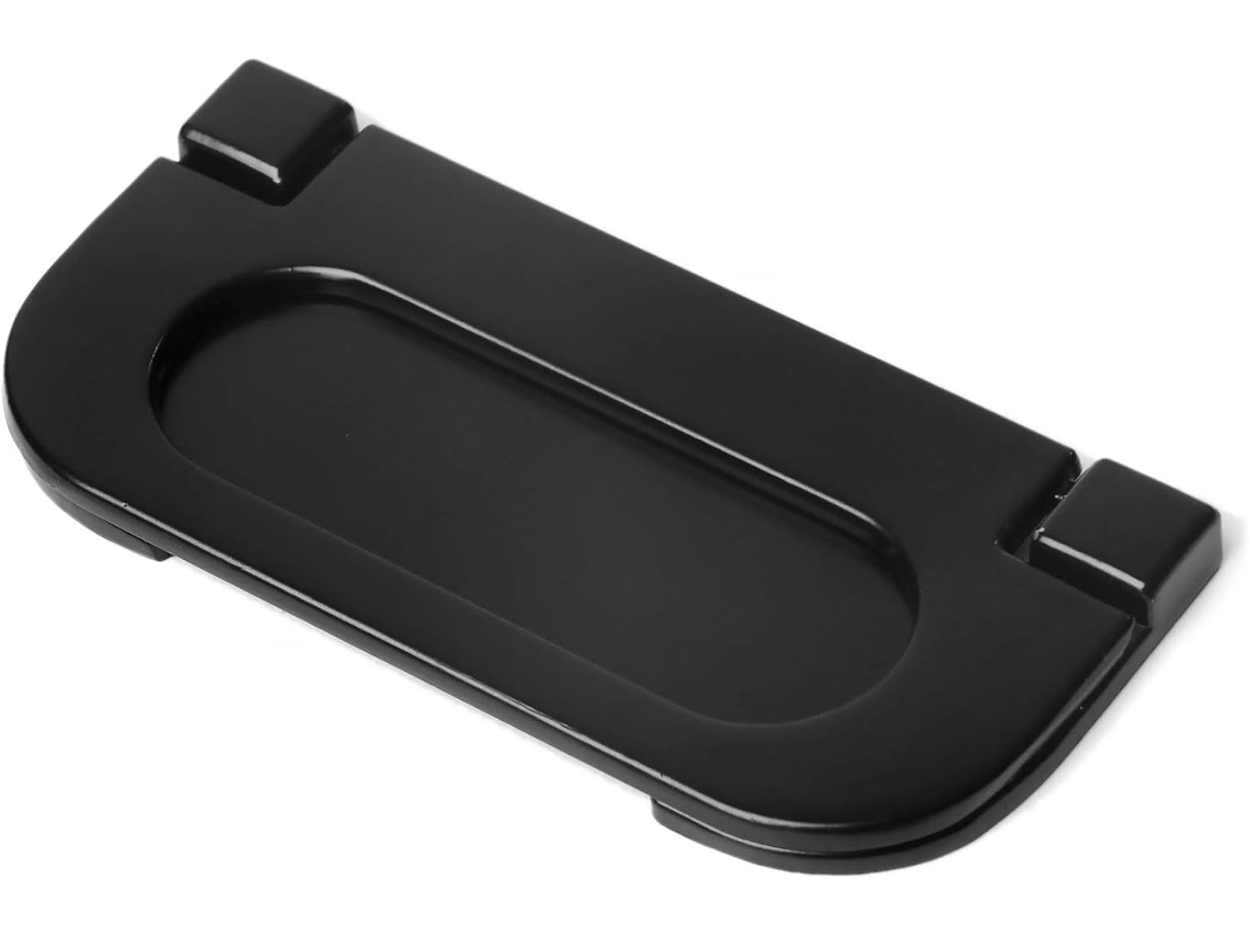 Puxador Embutido Discreto Em Liga De Zinco, Preto, Para Portas E Gavetas, Puxadores De Correr Para Portas De Celeiro, Conjunto Com 2 Peças