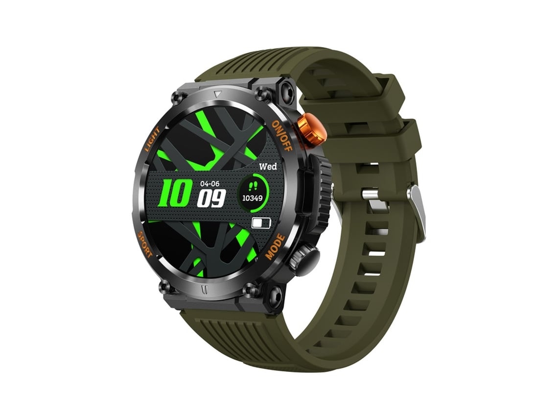 Smartwatch de 1,46 Polegadas 100 Modos Esportivos 30 Dias de Duração Da Bateria em Espera para Ios e Android Verde YEMAESRE