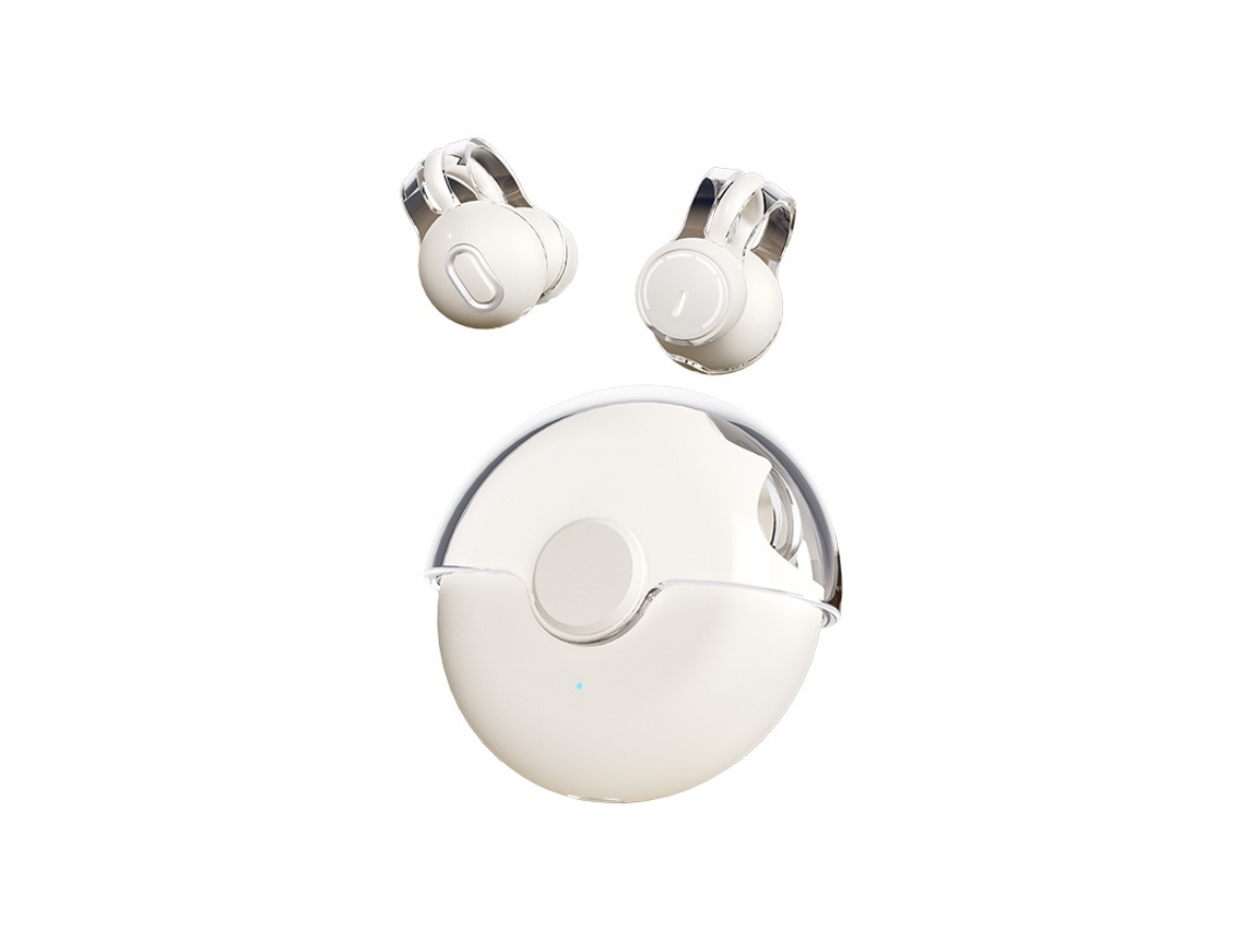 Fones de Ouvido de Condução Óssea Clipados Bluetooth 5.3 JIAPEI com Redução de Ruído