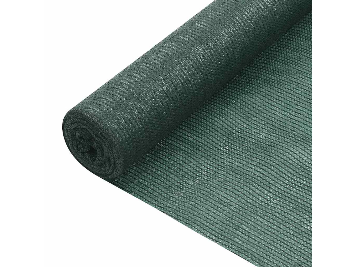 Vidaxl Rede De Ocultação Para Privacidade Pead 75 G/m² 2x50 M Verde