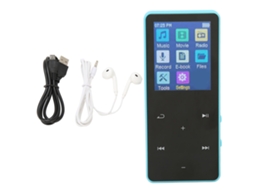 Aetheria reprodutor Mp3 Mp4 com Tela Touch 1.8 Polegadas Bluetooth 5.0 Hifi Portátil para Esportes Azul