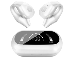Fones Sem Fio Bluetooth 5.3 Chronus, 180h de Playtime, Deep Bass, IPX8 para Esporte e Trabalho Preto JIAPEI