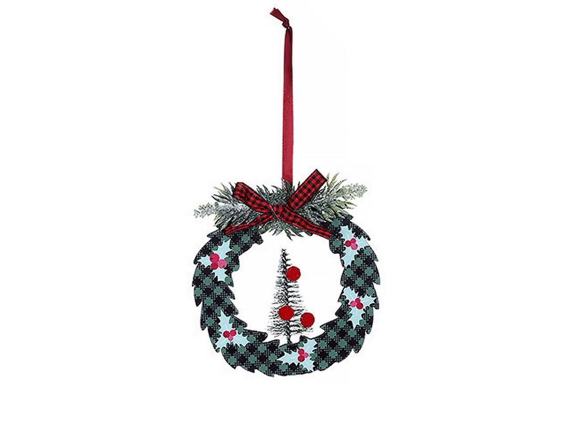 Decoração de Natal Árvore de Pinho com Neve LAXISCREED