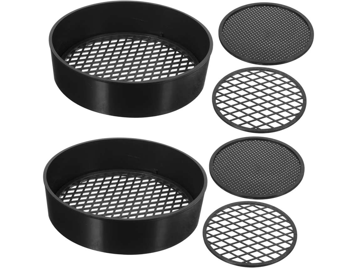 Conjunto De 6 Peneiras De Jardim Com Malha Para Areia, Ferramentas De Jardinagem