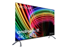 Tv Led De 75 Com Resolução Full 4k Uhd, Sistema Operativo Android Tv 11, Google Voice Assitant E Chromecast. Cecotec
