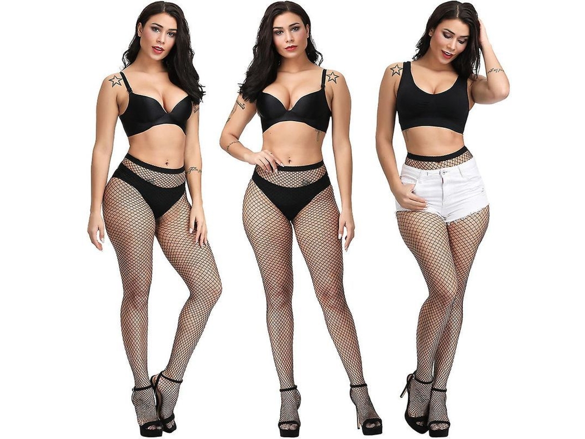 Meias de rede sexy de cintura alta para mulheres, modelo 2026, com modelagem folgada, ideais para festas noturnas.