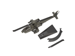 Mali modelo de Helicóptero Apache 1:32 em Liga de Alumínio com Luz e Som para Coleção e Decoração Idade +8