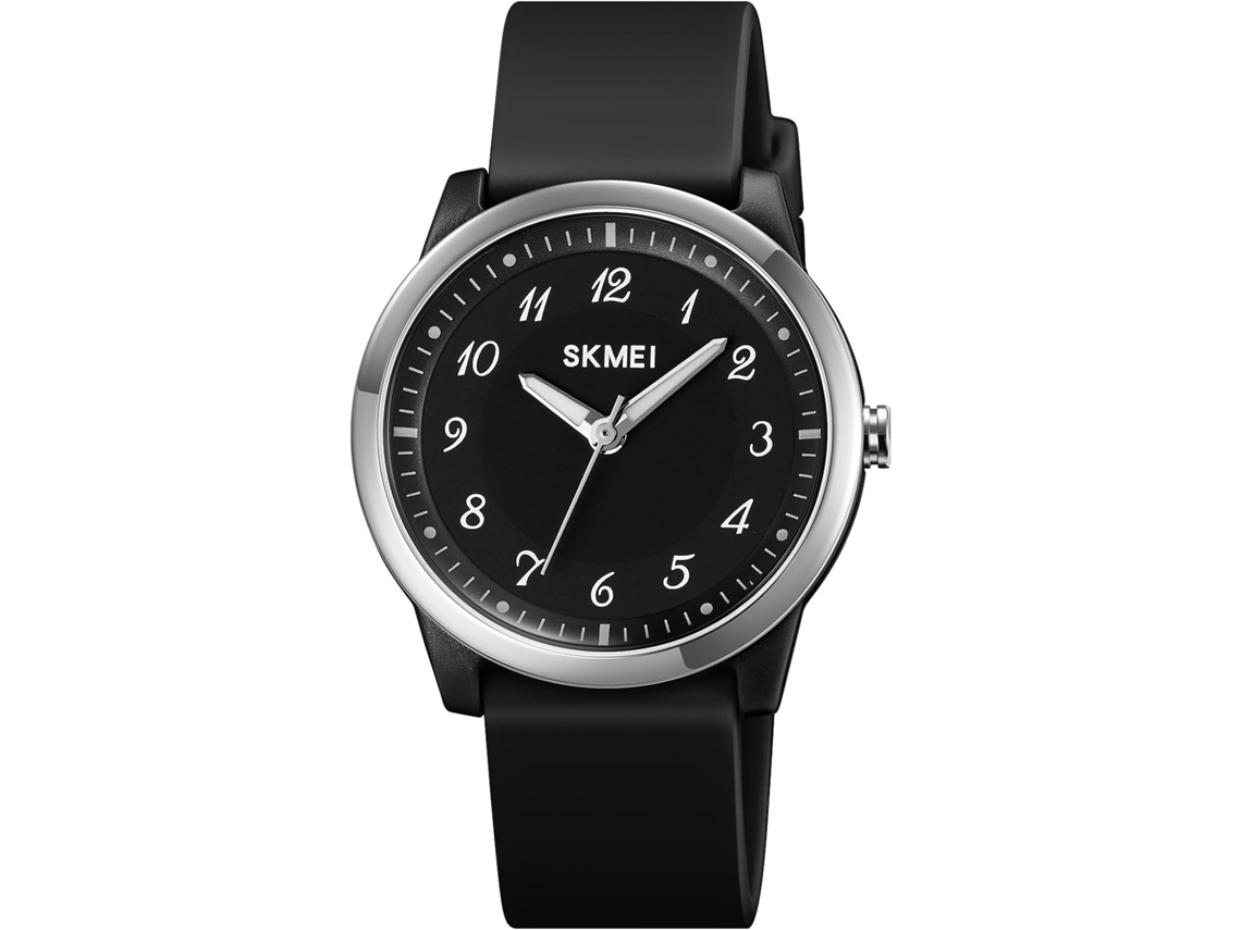 Lurelia Relógio Feminino, Movimento De Quartzo, 225 Mm, Silicone, Resistente À Água 50m, Preto
