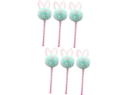 Conjunto De 6 Canetas Em Gel Pretas Sewacc Com Um Design Fofo
