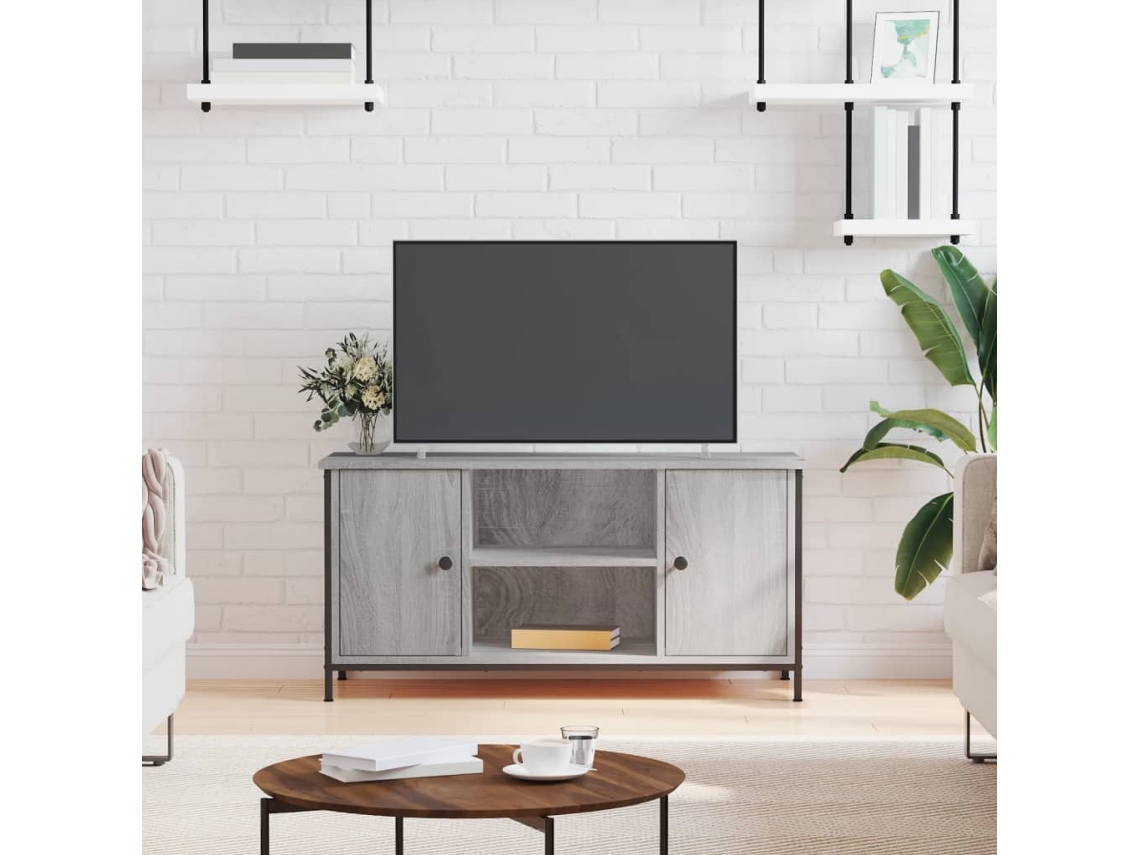Vidaxl Móvel De Tv 100x40x50 Cm Derivados De Madeira Cinzento Sonoma