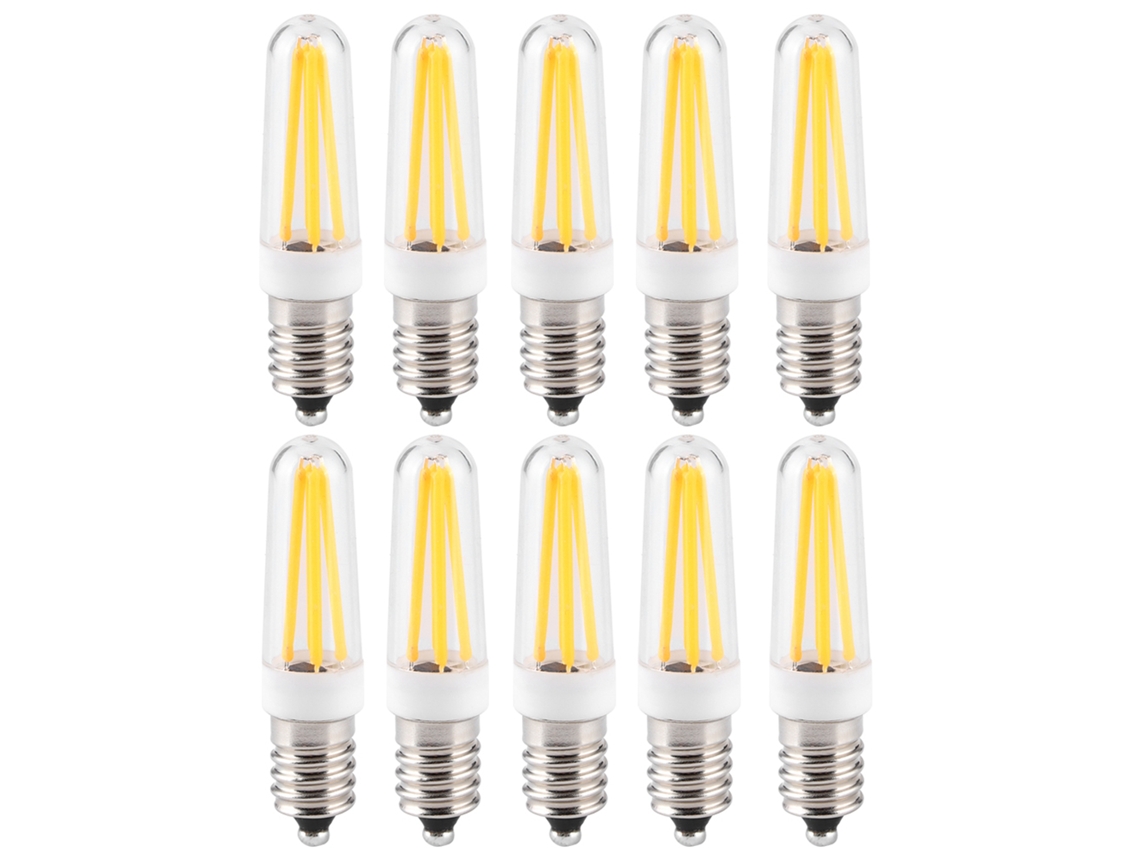 Rebe-10 Peças De Lâmpada Pequena 3w Base E14 Luz Branca Quente Para Lâmpada Pendente Teto Iluminação Residencial