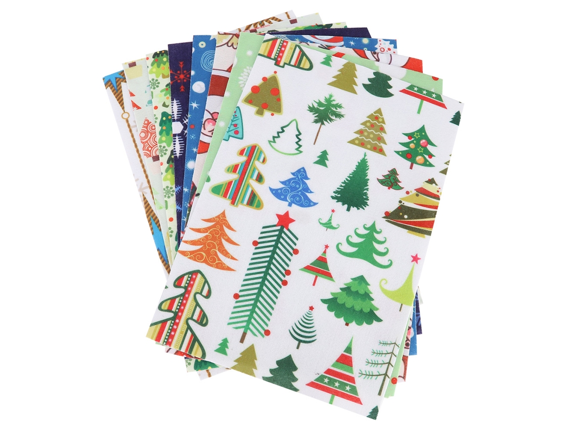 Folhas de Tecido Não Tecido Macio de Cores Mistas para Artesanato Diy Costura Decoração S/MARCA
